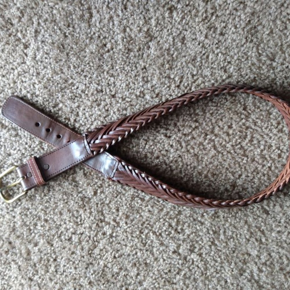 Vintage Belt - Woven Leather